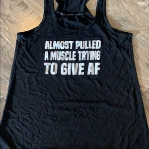 CVG black tank top size small